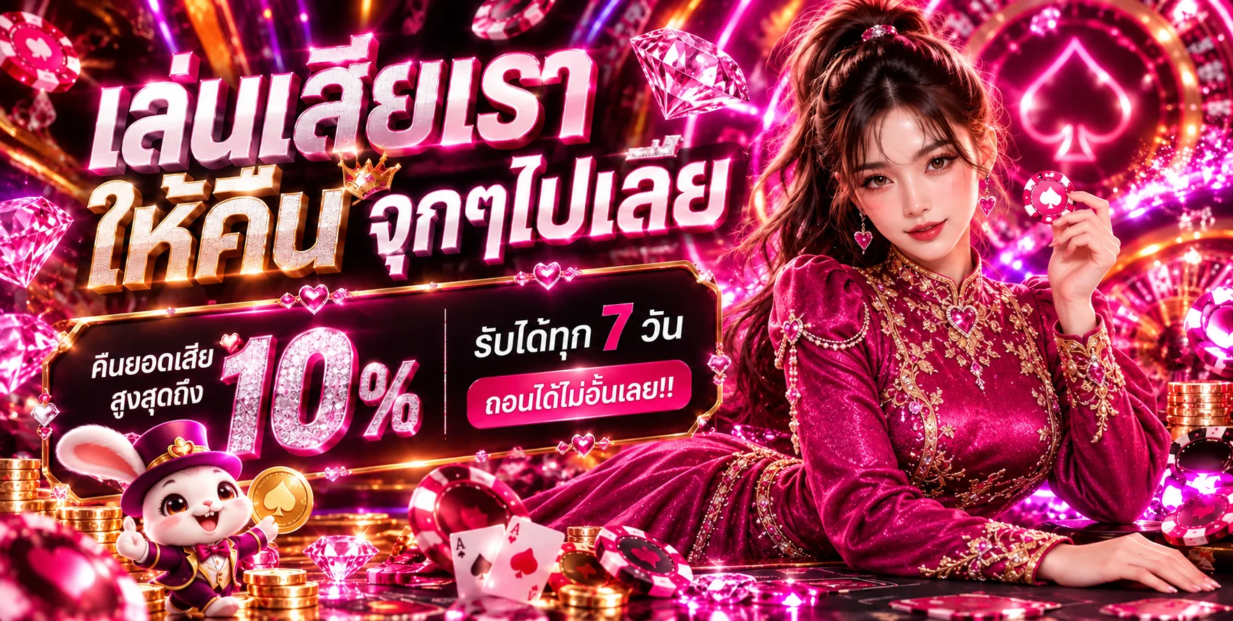 แบนเนอร์ QWINZ711 สล็อตพร้อมตัวละครแฟนตาซี